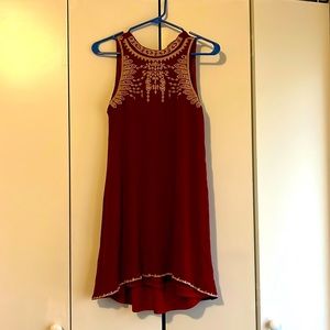 Red and white dress,Alya